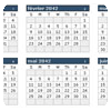 Plantilla de calendario anual en Excel
